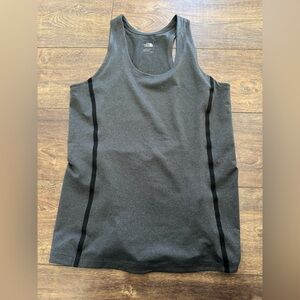 The North Face Racerback Tank Top Dark Gray/Black Women's Large